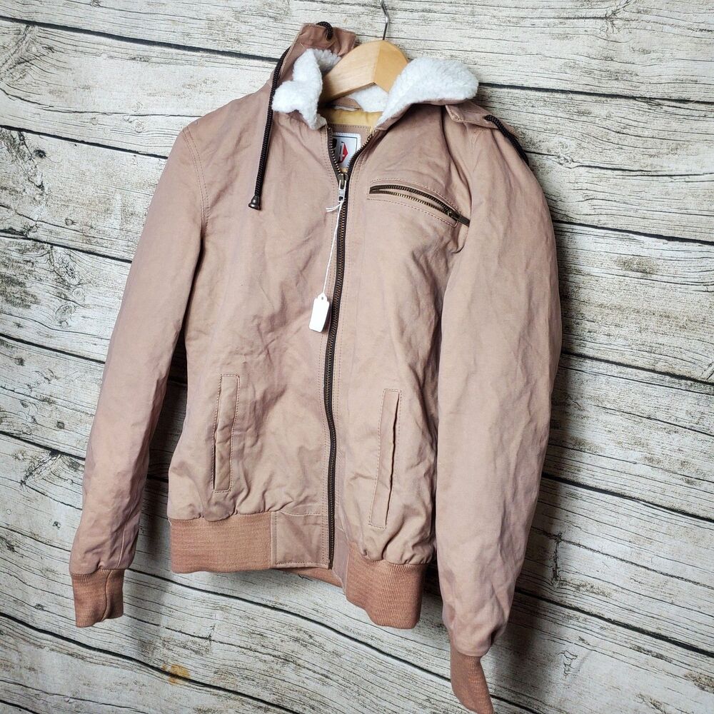 Women's J4 Bomber Jacket Brown Jacket Size Medium